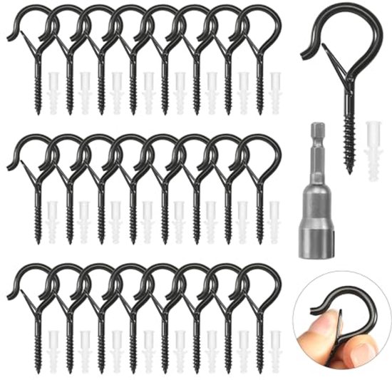 25-delige Sleutelhangerset – RVS, 5 Maten (8-40 Mm), Voor Knutselen En Organisatie