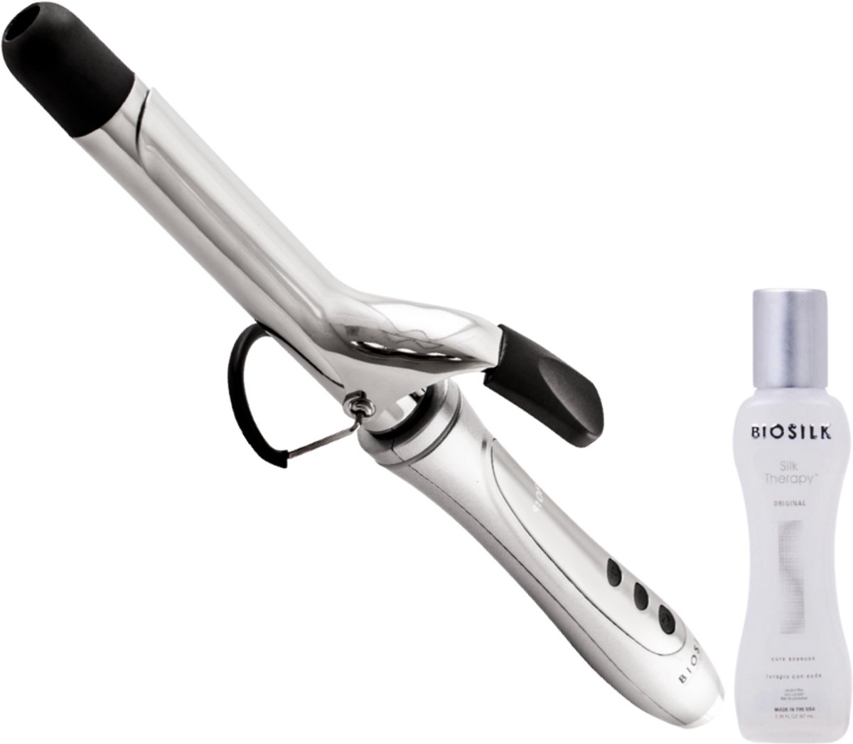 Biosilk Titanium Pro Krultang 25mm + gratis Silk Therapy 67ml