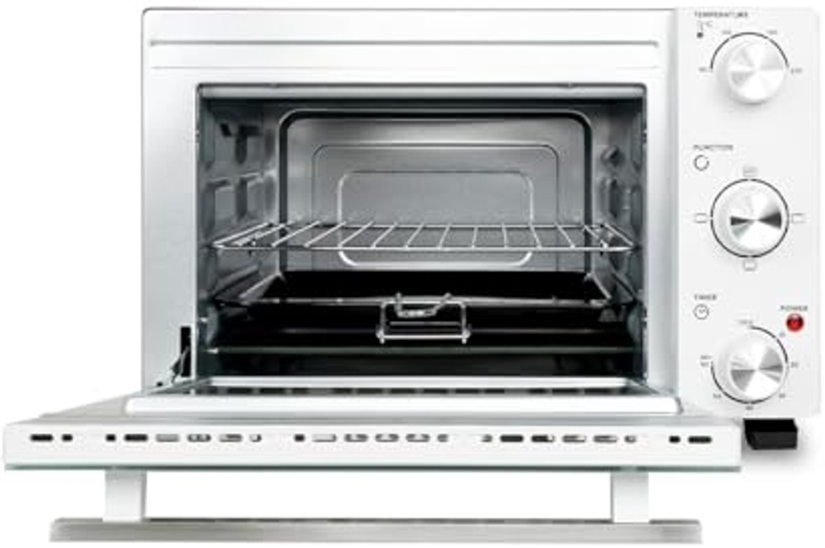 Elektrische Mini-Tafeloven met Timer en 3 Verwarmingsopties - 35L Capaciteit