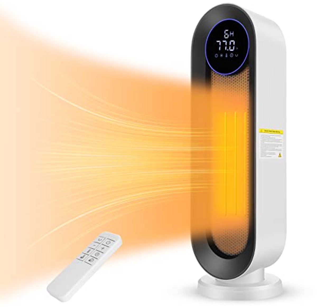 Keramische Ventilatorkachel 2000W met Thermostaat en Afstandsbediening - Energiebesparende