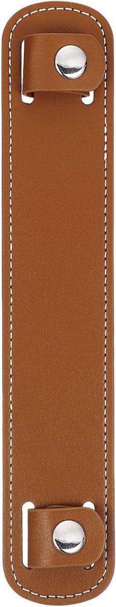 Allecto plus - Lederen schouderriem met kussen en antislip gordelhoezen - bruin