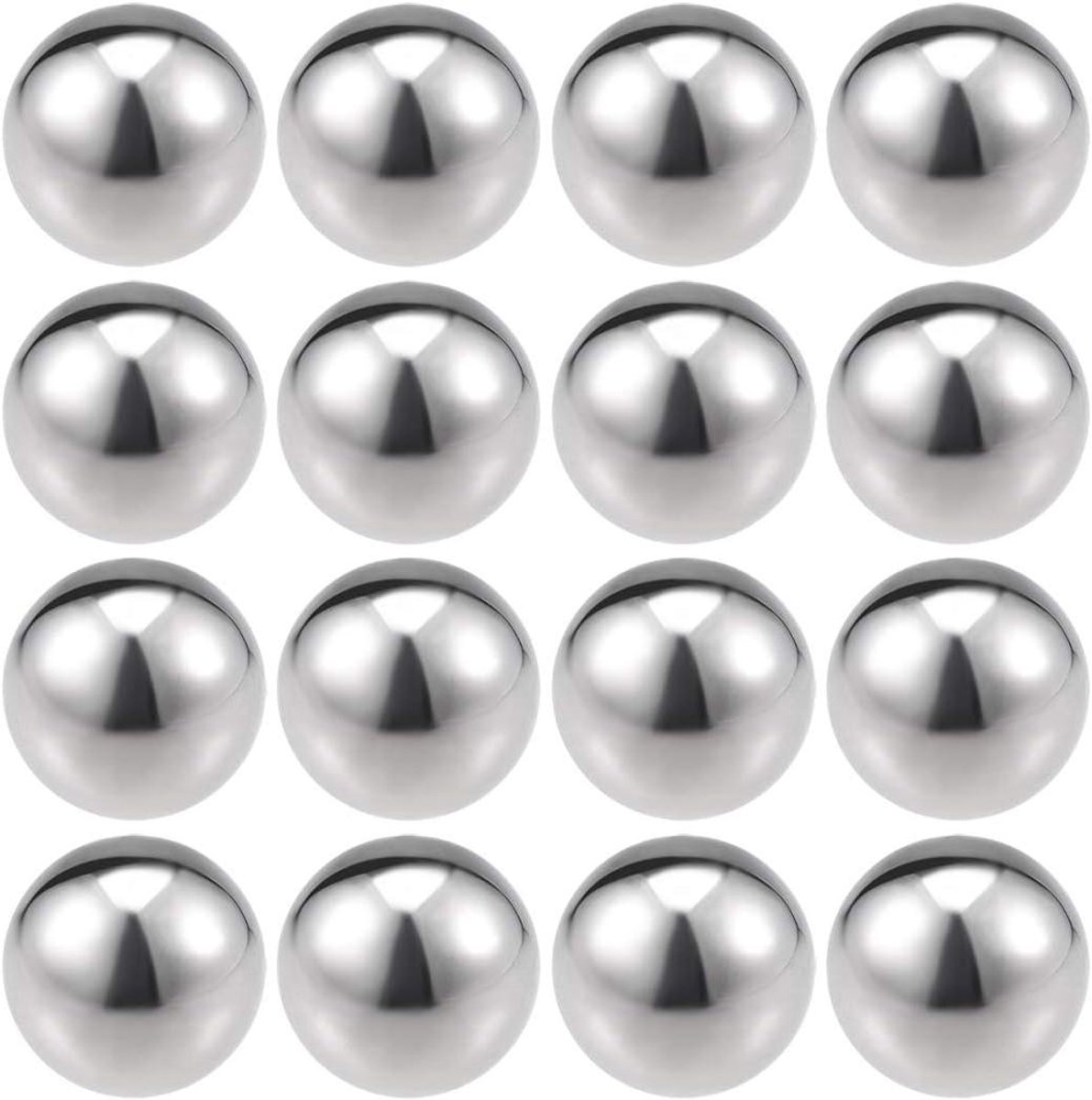 Allecto plus - Holle kap bal voor leuning trap spindel palen 304 roestvrij staal 25 mm doorsnee - 16 stuks