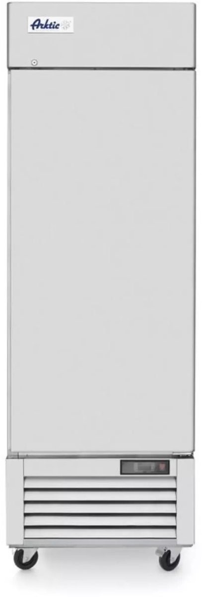 HENDI 1-deurs horeca koelkast - roestvast staal - 580 liter gastronorm 2/1 - -5 tot +5 °C - 68,5x80x210 cm - zelfsluitende linksdraaiende deur op wielen - zilver