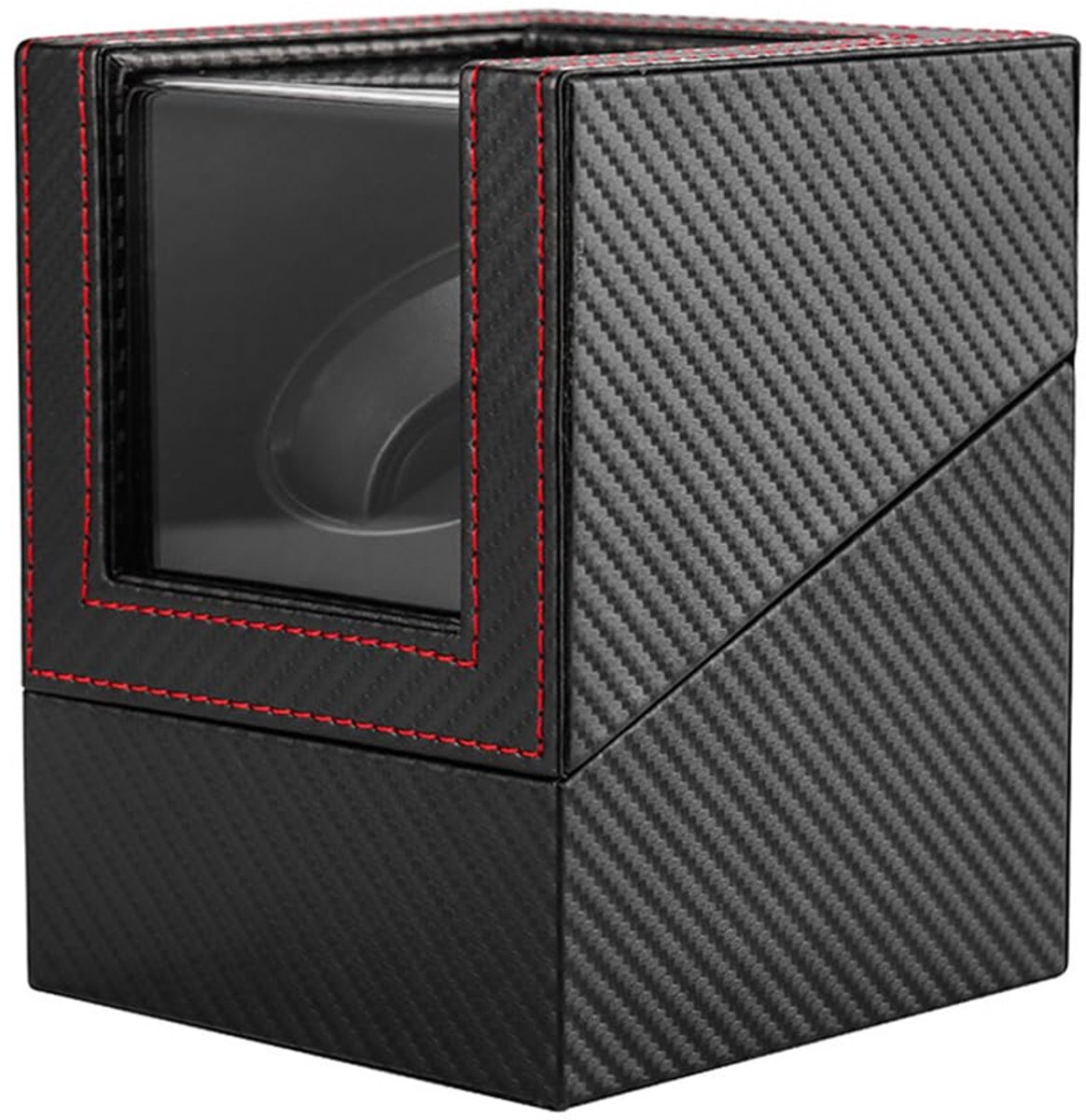 Enkele watchwinder Automatische watchwinderbox met stille motor, verstelbaar horlogekussen