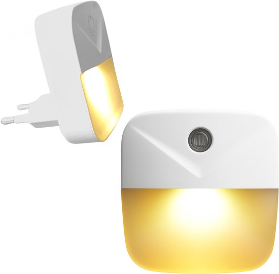 Nachtlampje Stopcontact – LED Nachtlampje Kinderen & Baby – Warm Wit Licht – Dag & Nacht Sensor – Energiezuinig Slaaplampje – Nachtlampje Volwassenen – Voor Kinderkamer, Slaapkamer, Hal of Gang