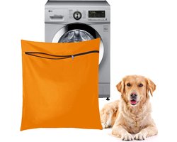 Waszak voor Huisdieren, Isoleert Dierenharen Om te Voorkomen Dat de Wasmachine Geblokkeerd, Waszak voor Huisdieren voor Honden, Katten, Beddengoed voor Huisdieren, Dekens (Oranje)