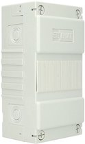 BOROCO 407 Verdeelklemmenblok Verdeeldoos Din-rail 4-traps eenfasige aansluitdoos voor elektrotechniek met transparant deksel