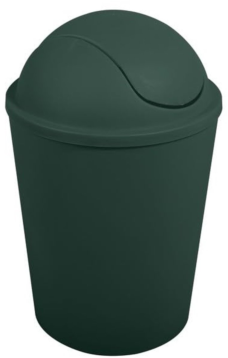 Vuilnisbak 5.5L Donkergroen voor Badkamer of Keuken