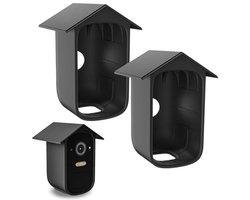 Weerbestendige Siliconen Hoes voor Bewakingscamera's - Zwart, Waterdicht en Duurzaam (2 Stuks)