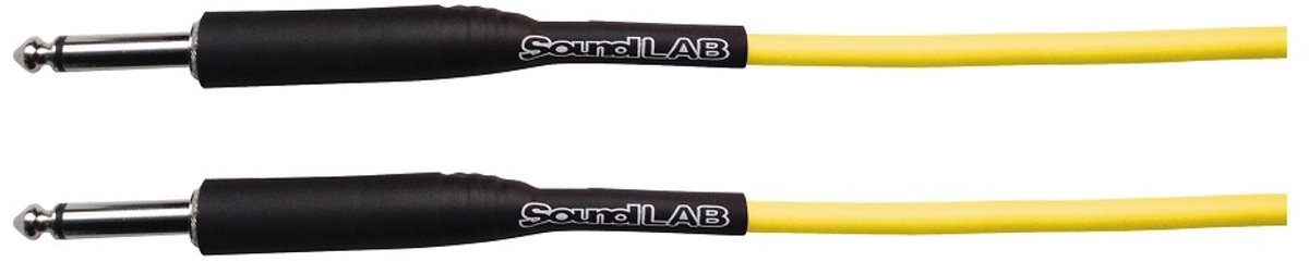 SoundLAB Premium 6,35mm Jack mono gitaar kabel - geel - 6 meter