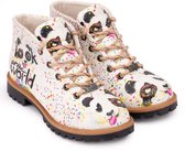 Bottes pour femmes Goby Panda – Bottes à lacets pour femme – Cuir vegan – Handgemaakt – Taille 40