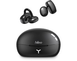 hileo hi85 - Draadloze Oordopjes met Oplaadcase – Zwart - Ear clip Air Conduction - Sport - Open-Ear - Bluetooth V6.0 – Draadloze oortjes – Geschikt voor IOS/Android - HD audio