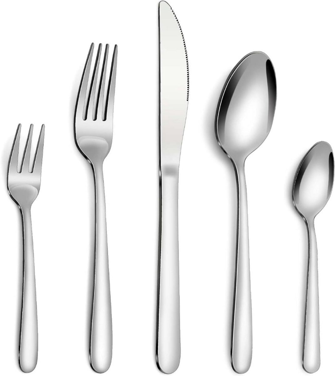 MKSS® Bestekset 12 Persoons - Vaatwasserbestendig - RVS - Zilver