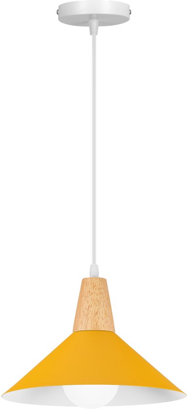 Lampe suspendue moderne pour chambre à coucher, lustre E27 , plafonnier pour salon, Cuisine, café, jaune