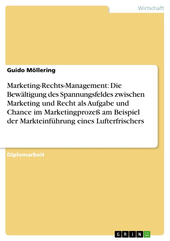 Marketing-Rechts-Management: Die Bewältigung des Spannungsf ... - cover