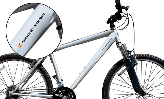 10 Adesivi Personalizzati Per Telaio Bici – Firma E Bandiera – Per Ciclismo Su Strada - Foto 2
