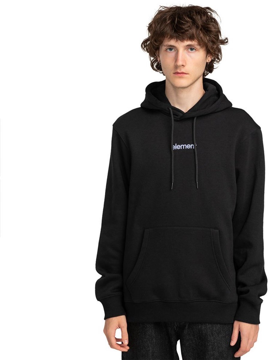 Element Simple Logo Hoodie S Man Zwart
