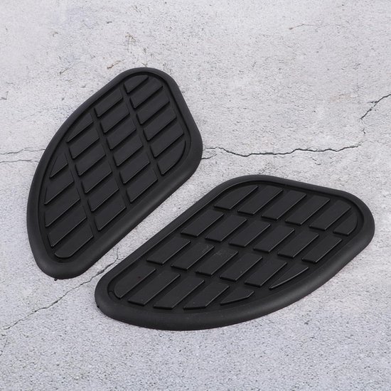 Motorfiets Brandstoftank Pad Decal, Fydun Rubber Brandstoftank Sticker Pad Protector Fit voor Bonneville T100 T120/Speed ​​Twin/Street Scrambler(zwart