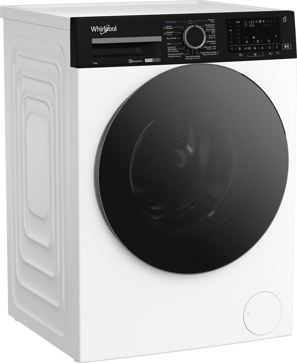 Whirlpool WPM 97W ADS BE wasmachine Voorbelading 9 kg 1351 RPM Wit — afbeelding 7