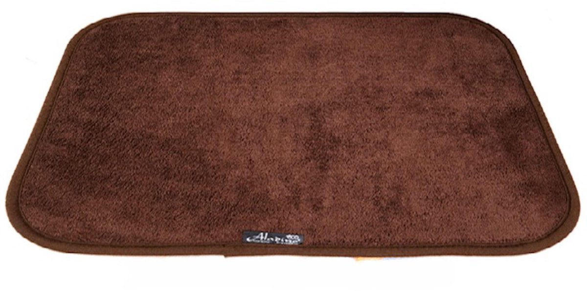 Aladino Il Tappeto Magico – Antislip Deurmat 65 x 100 cm – Bruin – Ultra-absorberend Microvezel – Wasbaar – 3 mm – Made in Italy