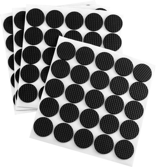 Slipstick CB755 antislip rubberen vloerbeschermers, 75 mm rond met 70 mm voorkomen wegglijden, beschermen oppervlakken