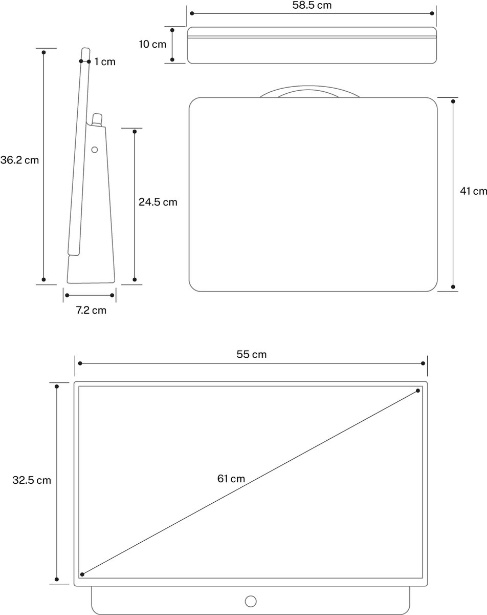 CREATE Draagbare 24" Smart TV met Batterij - afbeelding 3