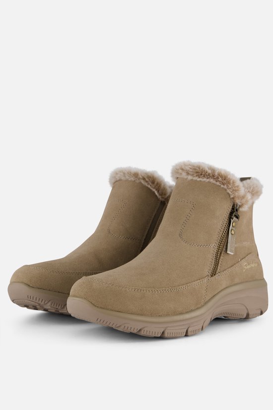 Skechers Easy Going - ol Zip Dames Laarzen - Beige