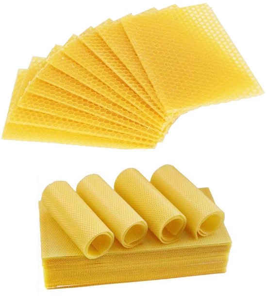 30 bijenwas kaarsen, bijenwas schaaltjes voor kaarsen, bijenwas kaarsen, was schaaltjes voor kaarsen, maak je eigen kaarsen, voor het maken van kaarsen, knutselen, kerstkaarsen
