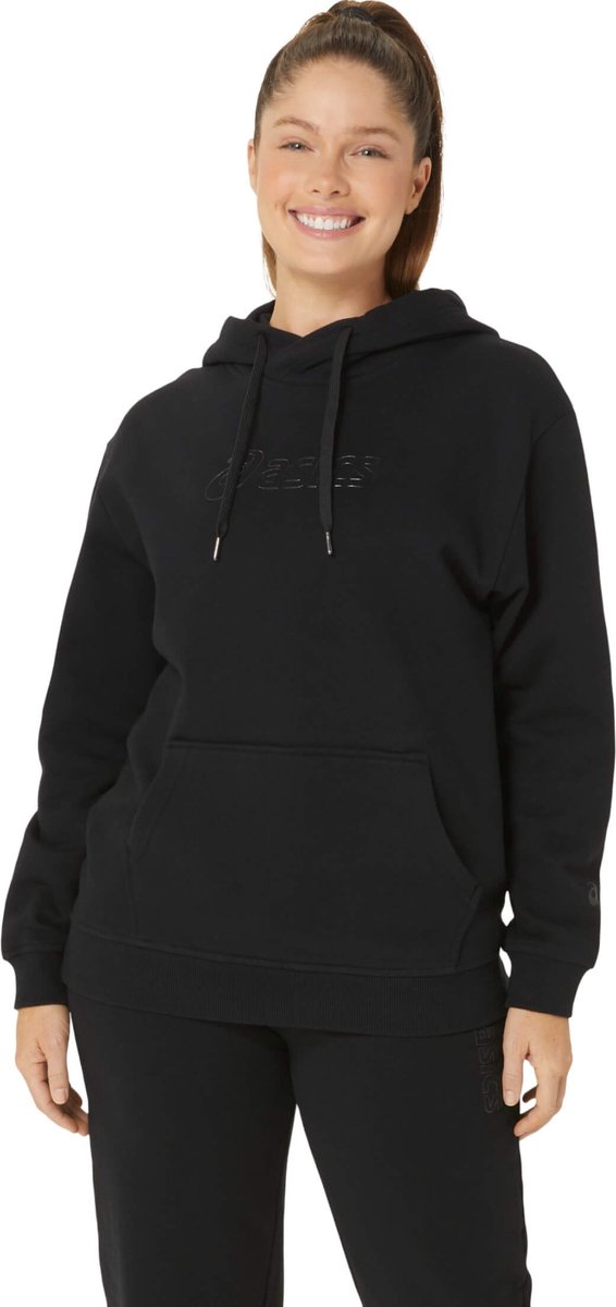 Asics Logo Oth Hooded Sweatshirt For Women Zwart