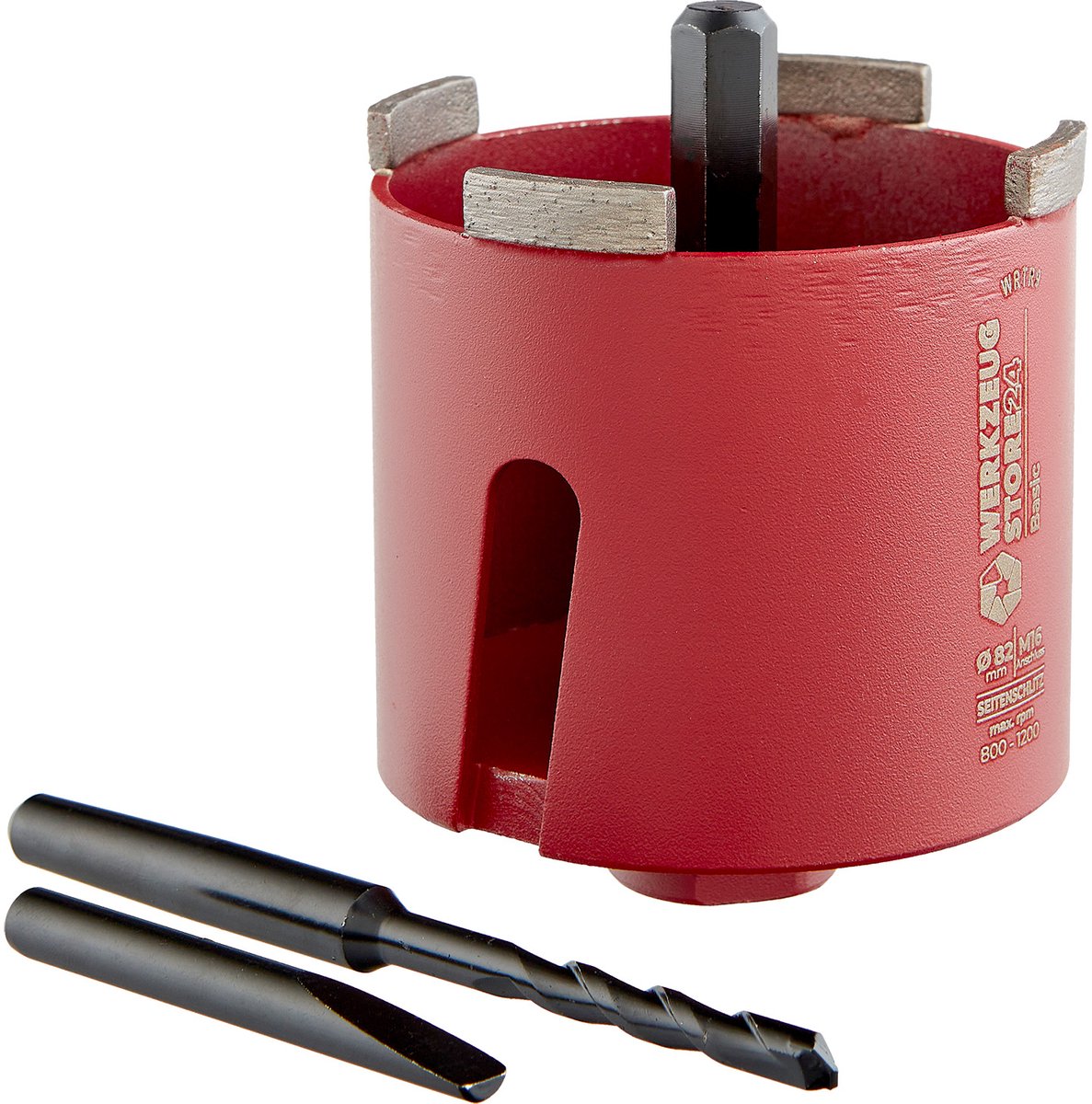 WS24 Diamant verzinkboor Basic - Set van 4 stuks 6 rand 82 mm - W...