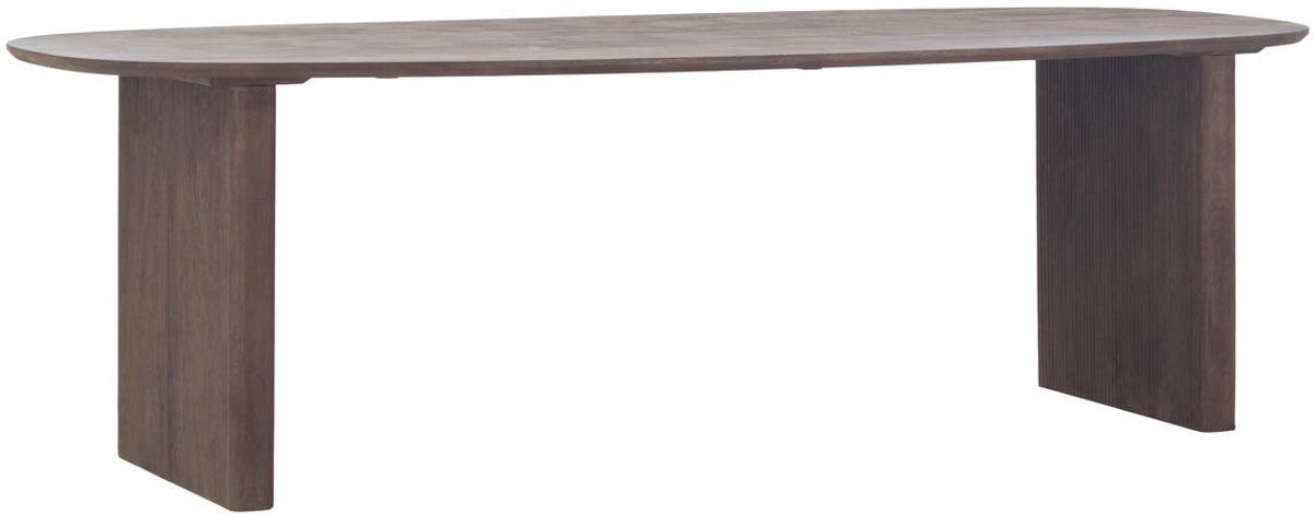 Giga Meubel Eettafel Aya - Donkerbruin Mangohout - 210x100x76cm