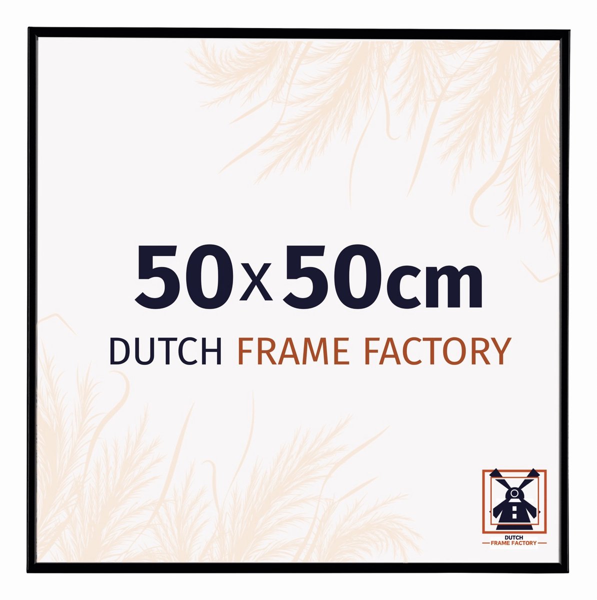 Dutch Frame Factory Fotolijst 50x50 cm - Kunststof - Zwart Mat - Easy