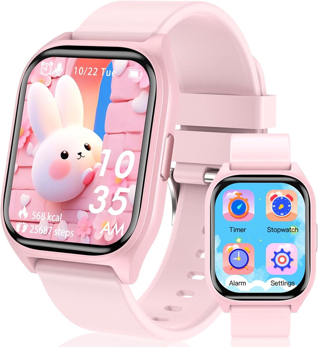 Smartwatch voor Kinderen met Slaapmonitor en 19 Trainingsmodi - Roze Kinderhorloge