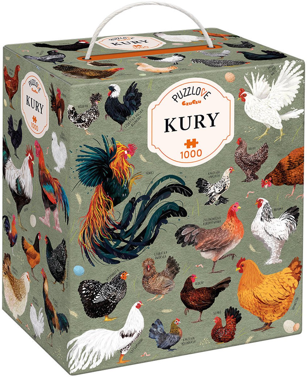Puzzlove CzuCzu kippen 1000 stukjes - Puzzlove CzuCzu Kury 1000 elementów