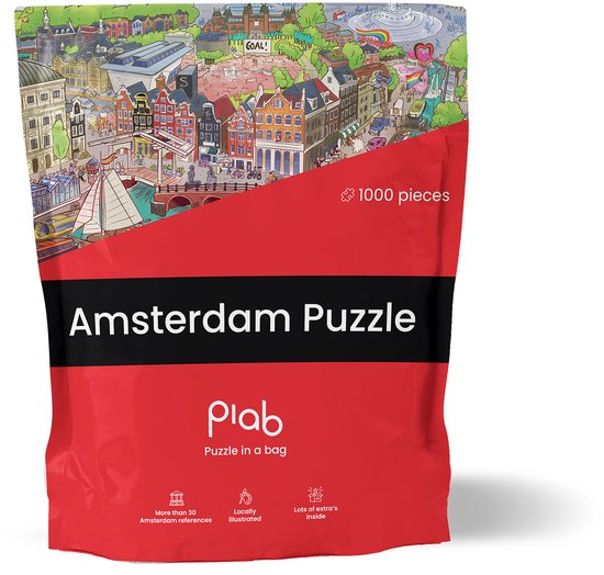 Puzzle dans un sac - Amsterdam - Puzzle - 1000 pièces