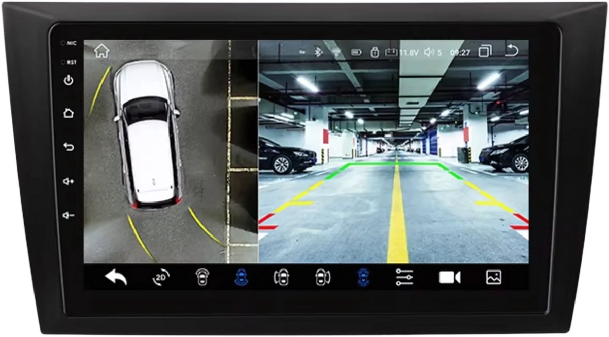 Autoradio bluetooth met camera - Carplay - Voor VW Volkswagen Golf 6 (2008-2016) - Geschikt voor Apple en Android - Stereo - Navigatie - Navigatiesysteem auto