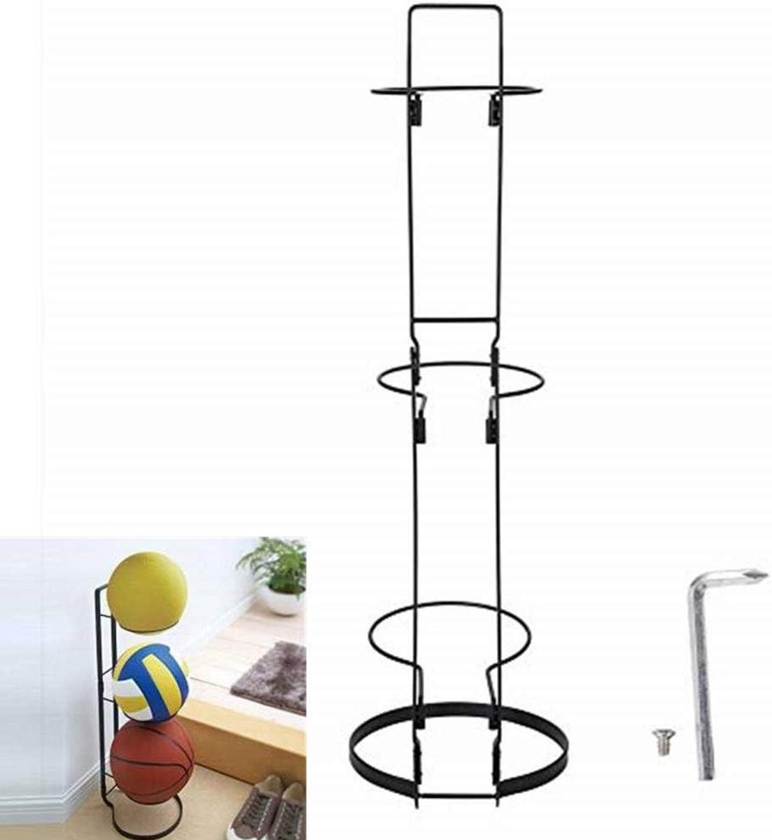 Allecto Plus - Ballonhouder voor voetbal en basketbal, praktisch en ruimtebesparend