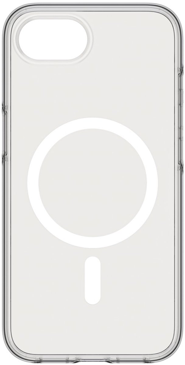 Black rock hoesje geschikt voor Iphone 16e - Clear case - met Magsafe - Transparant