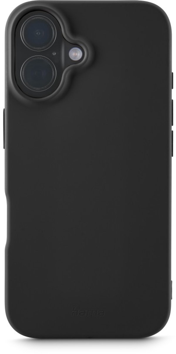 Hama hoesje geschikt voor Iphone 16 - Fantastic Feel cover - Zwart
