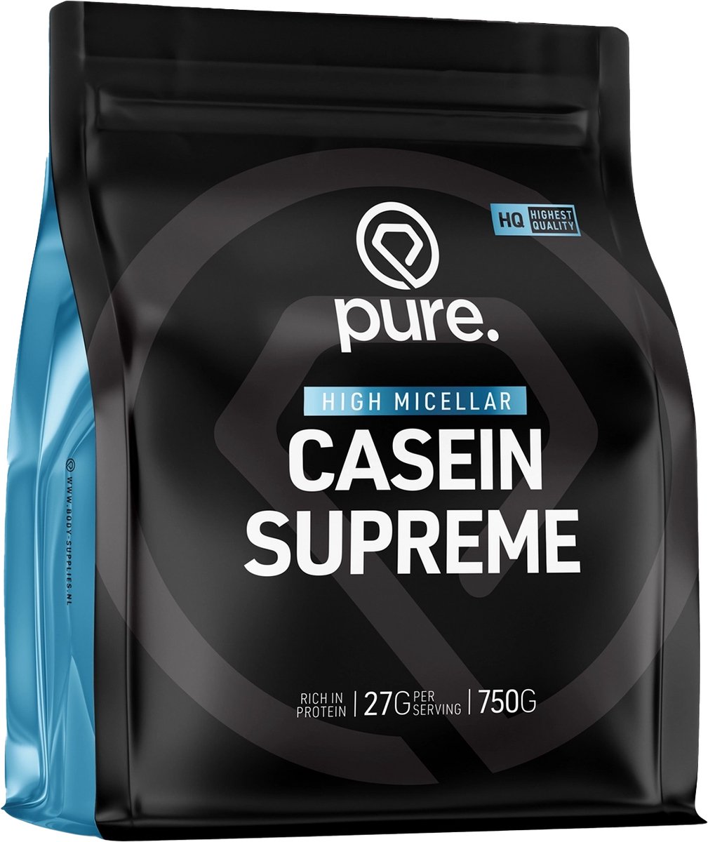 PURE Casein Supreme - 750gr - banaan - micellaire caseine - eiwitshake - langzame eiwitten - caseĂŻne eiwit
