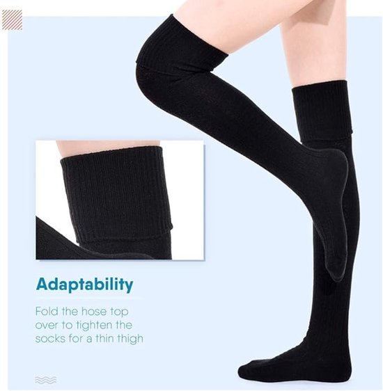 FOSDICK 60 cm Kniekousen voor dames, winter, gebreide overknee sokken, knielange sokken, warme overknie kniekouse, gebreide laarskousen, beenwarmers voor dames, witte overknee sokken FOSDICK 60 cm Kniekousen voor dames, winter, gebreide overknee sokken, knielange sokken, warme overknie kniekouse, gebreide laarskousen, beenwarmers voor dames, witte overknee sokken