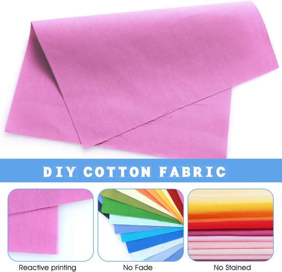 Patchwork Stofpakket – 8 Stuks Katoen – 50×40 Cm – Voorgesneden Naaistoffen Voor Quilten, Poppenkleding, Tassen En DIY-projecten – Voor Kinderen En Volwassenen