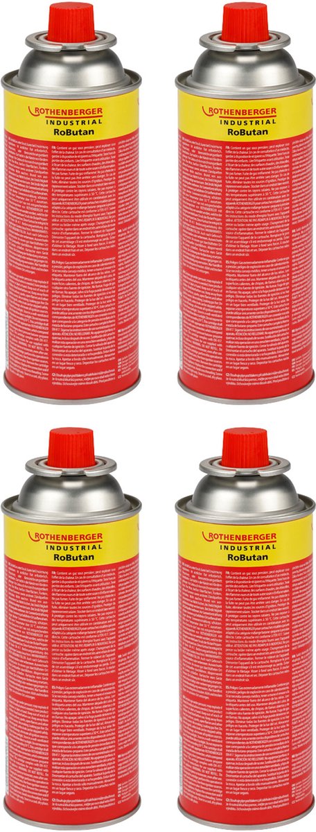 ROTHENBERGER industriële gas cartridge RoButan 220 g / 393 ml, ba...