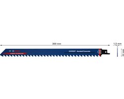 Bosch EXPERT Aerated Concrete S 1241 HM Säbelsägeblatt 300 mm 1 Stk. ( 2608900410 ) Carbide Technology