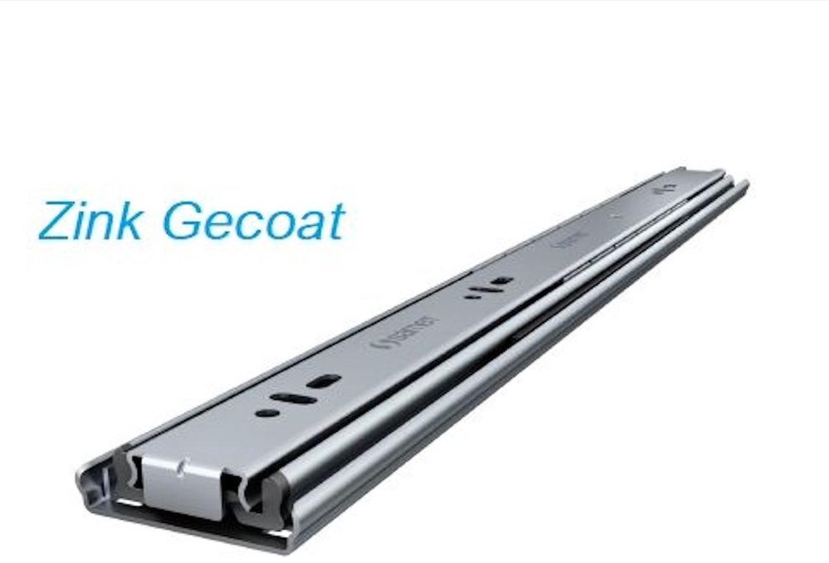 Kogelladegeleider set - 700mm - Volledig uittrekbaar - 45kg - Zink gecoat - Kogelgeleiders