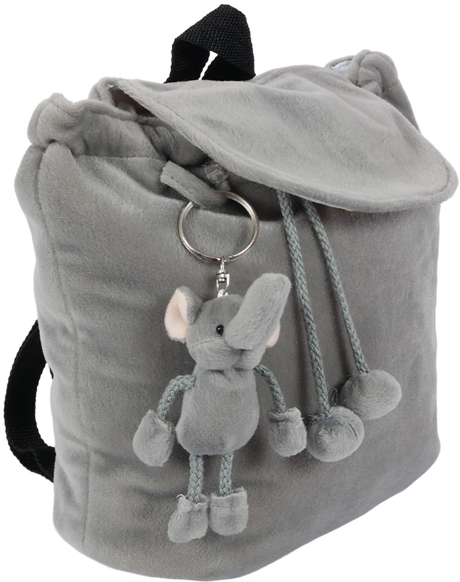 Rugzak Pluche Olifant , incl. sleutelhanger
