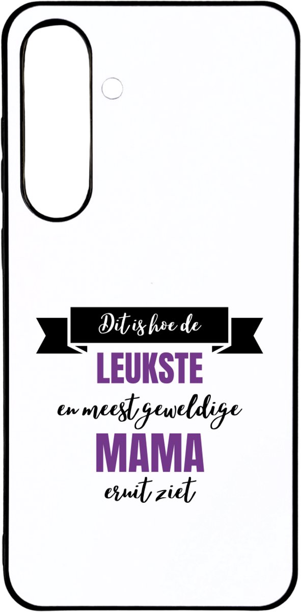 Hacebo® - leukste mama eruit ziet telefoonhoesje - Moeder - geweldige mama - telefoonhoesjes - moederdag cadeautjes - verjaardagscadeau - kado - hoesje geschikt voor Samsung Galaxy S25 Plus