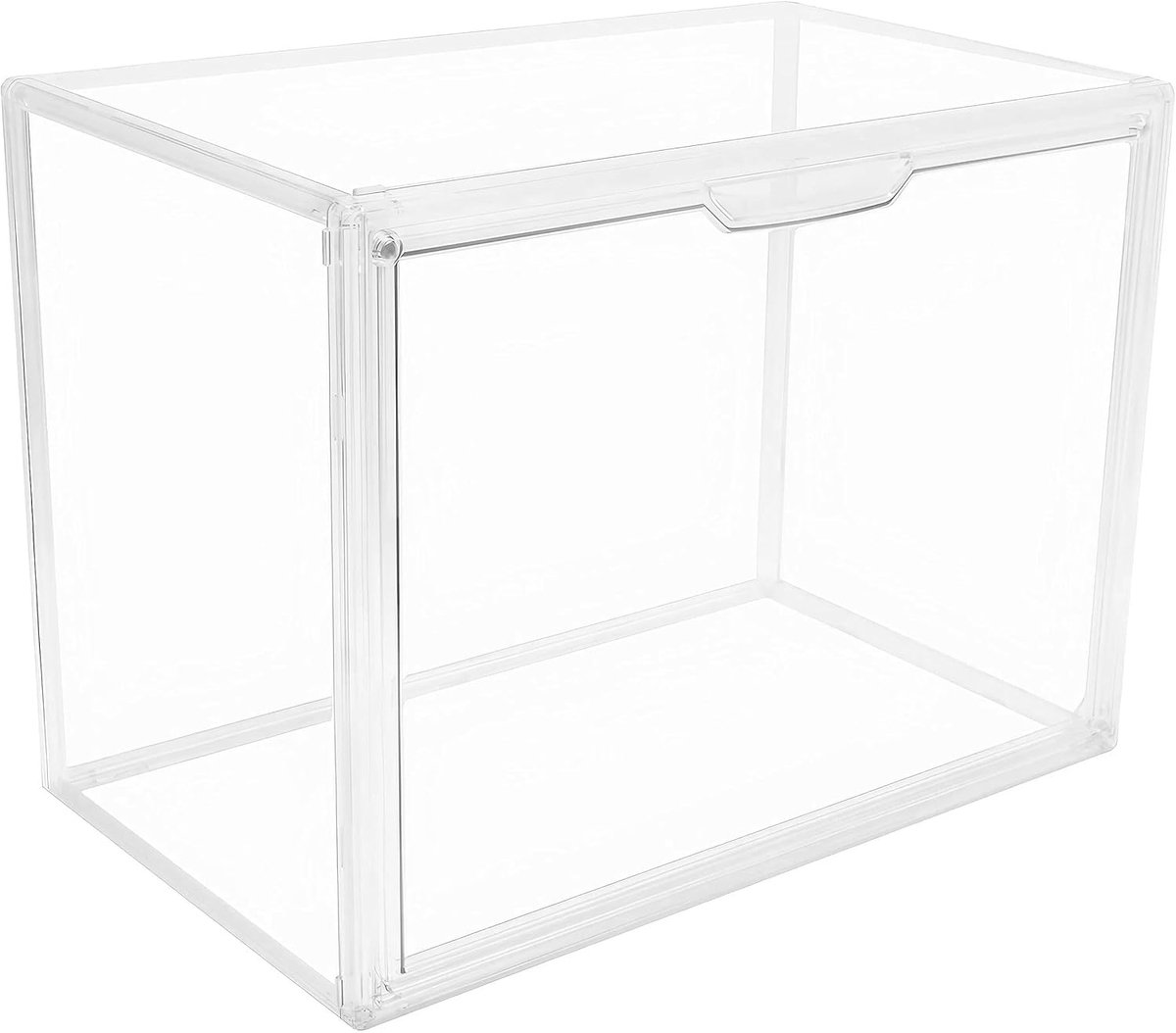 Transparante Stapelbare Opbergdozen met Magneetsluiting - Dichte Vitrine voor Boeken, Cosmetica, Schoenen en Handtassen