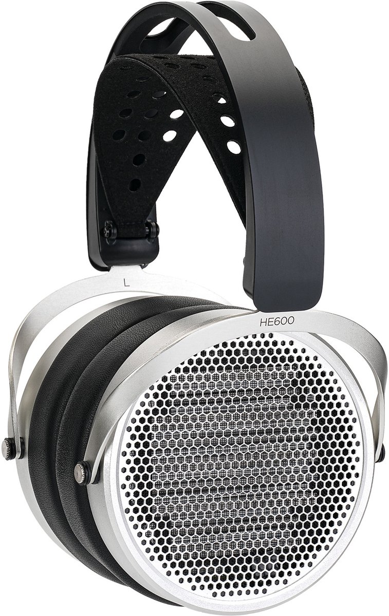 HiFiMAN HE600 hoofdtelefoon/headset Hoofdtelefoons Bedraad Hoofdband Muziek Zwart, Grijs
