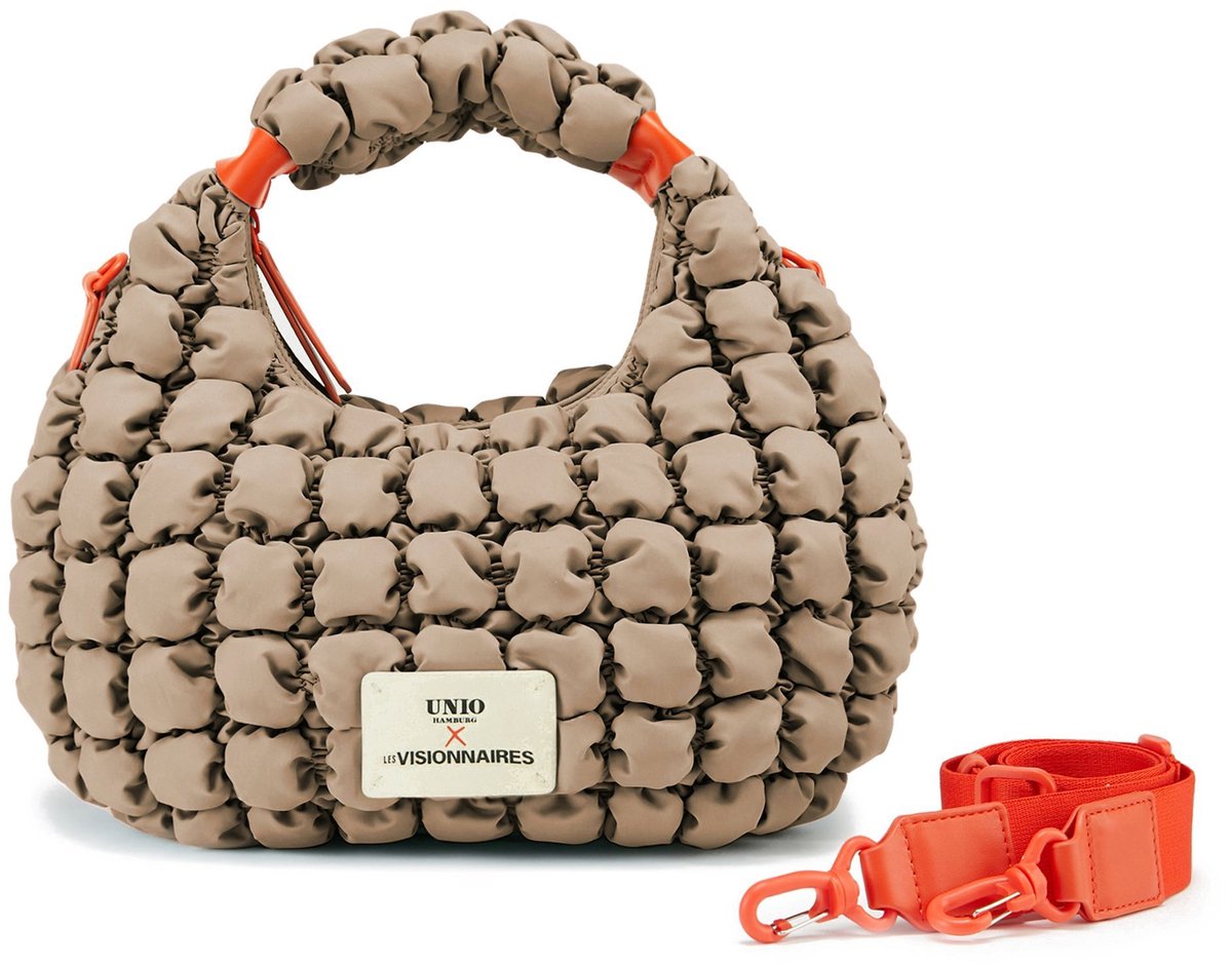 Unio Hamburg x Les Visionnaires schoudertas handtas Bubble Unio Kitzbuehel Toast beige